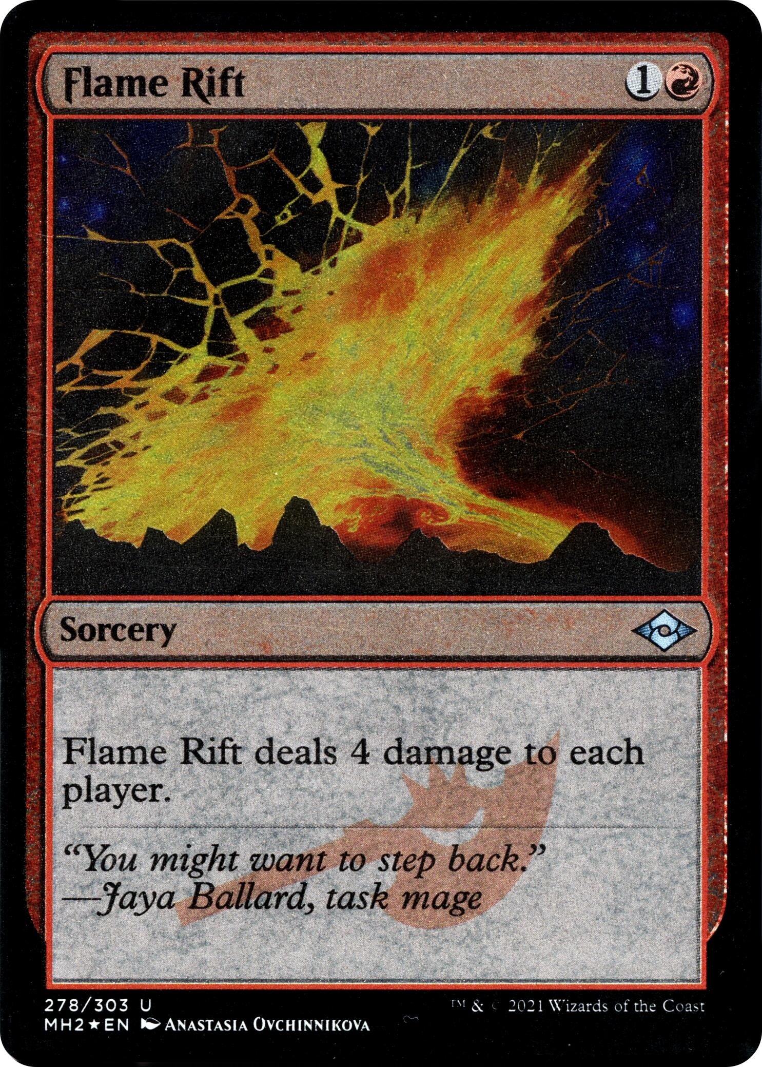 Image for Flame Rift (Foil Etched) (278) (Modern Horizons 2) - Magic: The Gathering