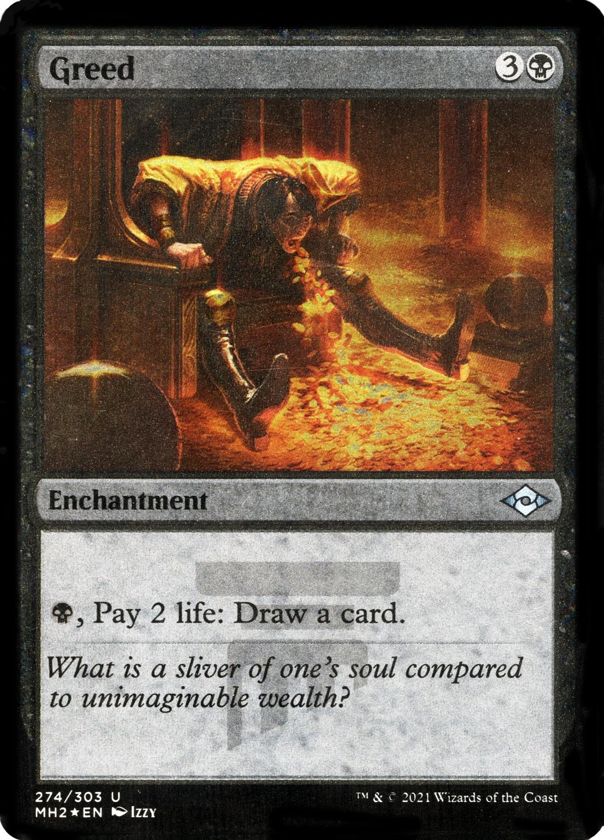 Image for Greed (Foil Etched) (274) (Modern Horizons 2) - Magic: The Gathering