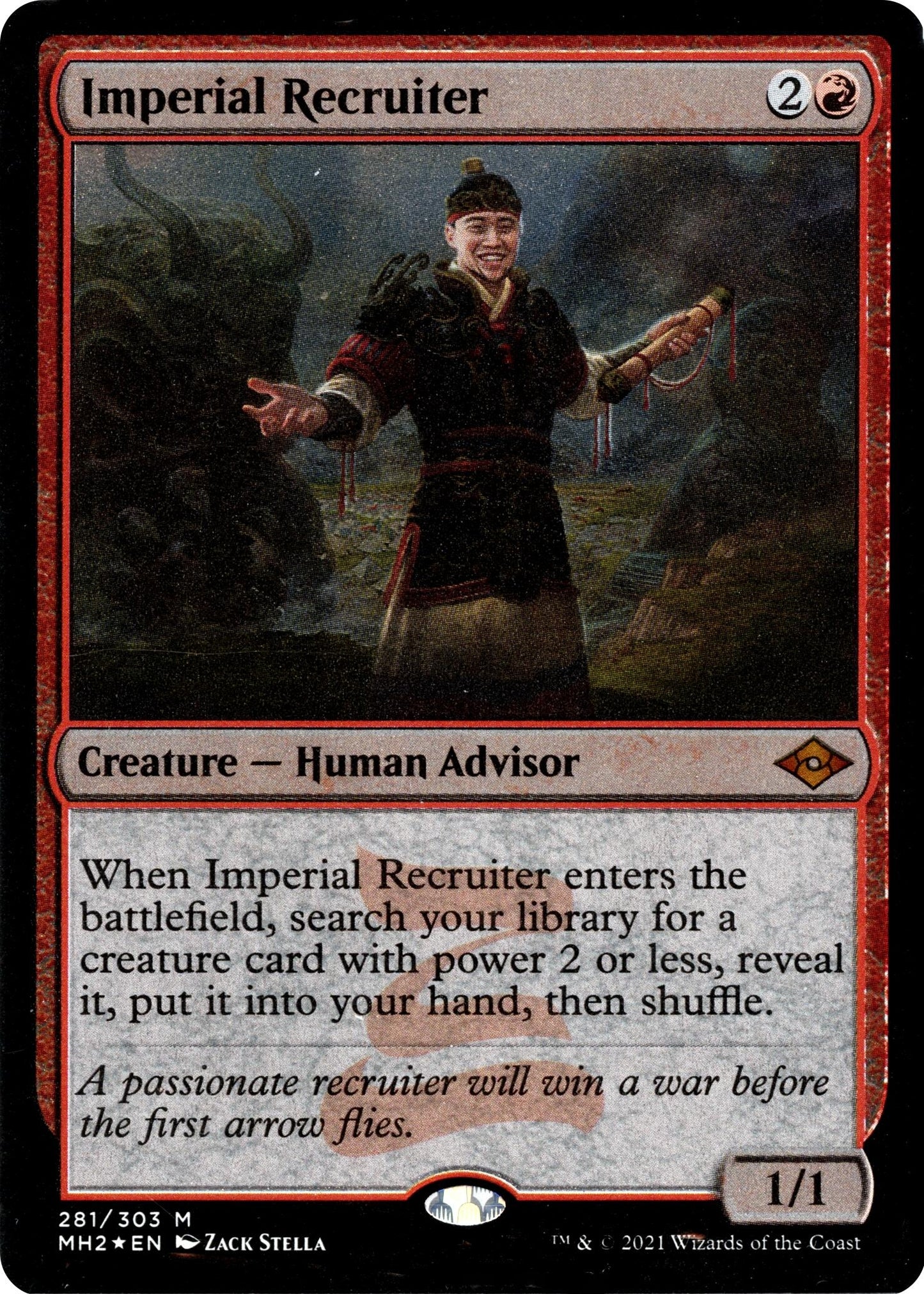 Image for Imperial Recruiter (Foil Etched) (281) (Modern Horizons 2) - Magic: The Gathering
