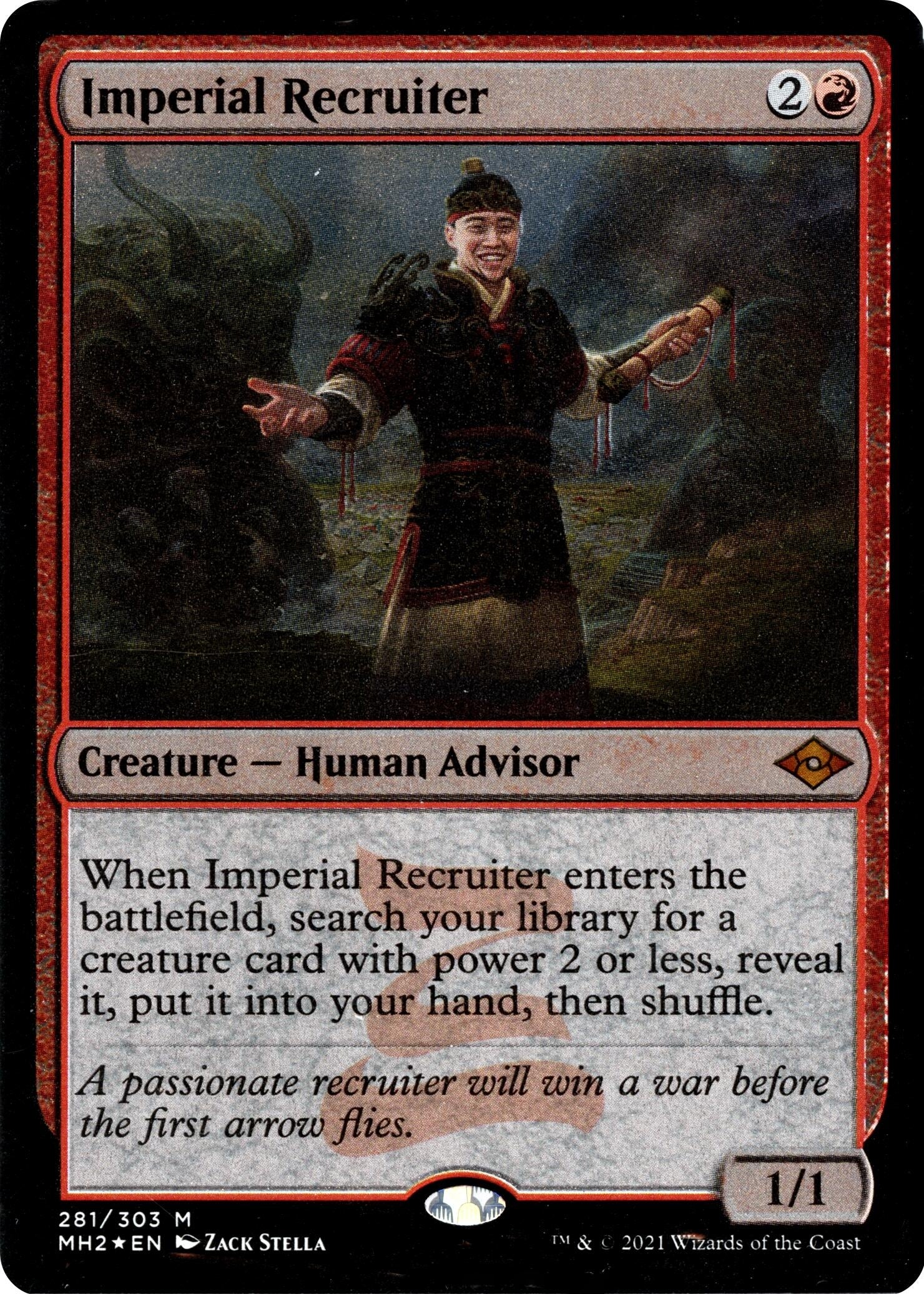 Image for Imperial Recruiter (Foil Etched) (281) (Modern Horizons 2) - Magic: The Gathering