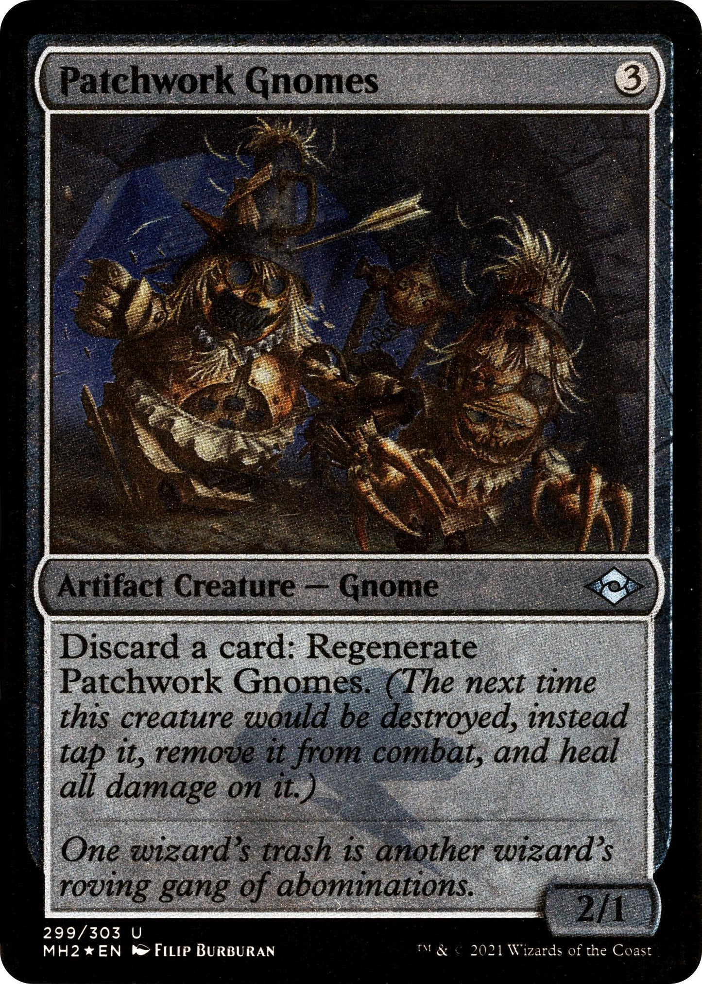 Image for Patchwork Gnomes (Foil Etched) (299) (Modern Horizons 2) - Magic: The Gathering