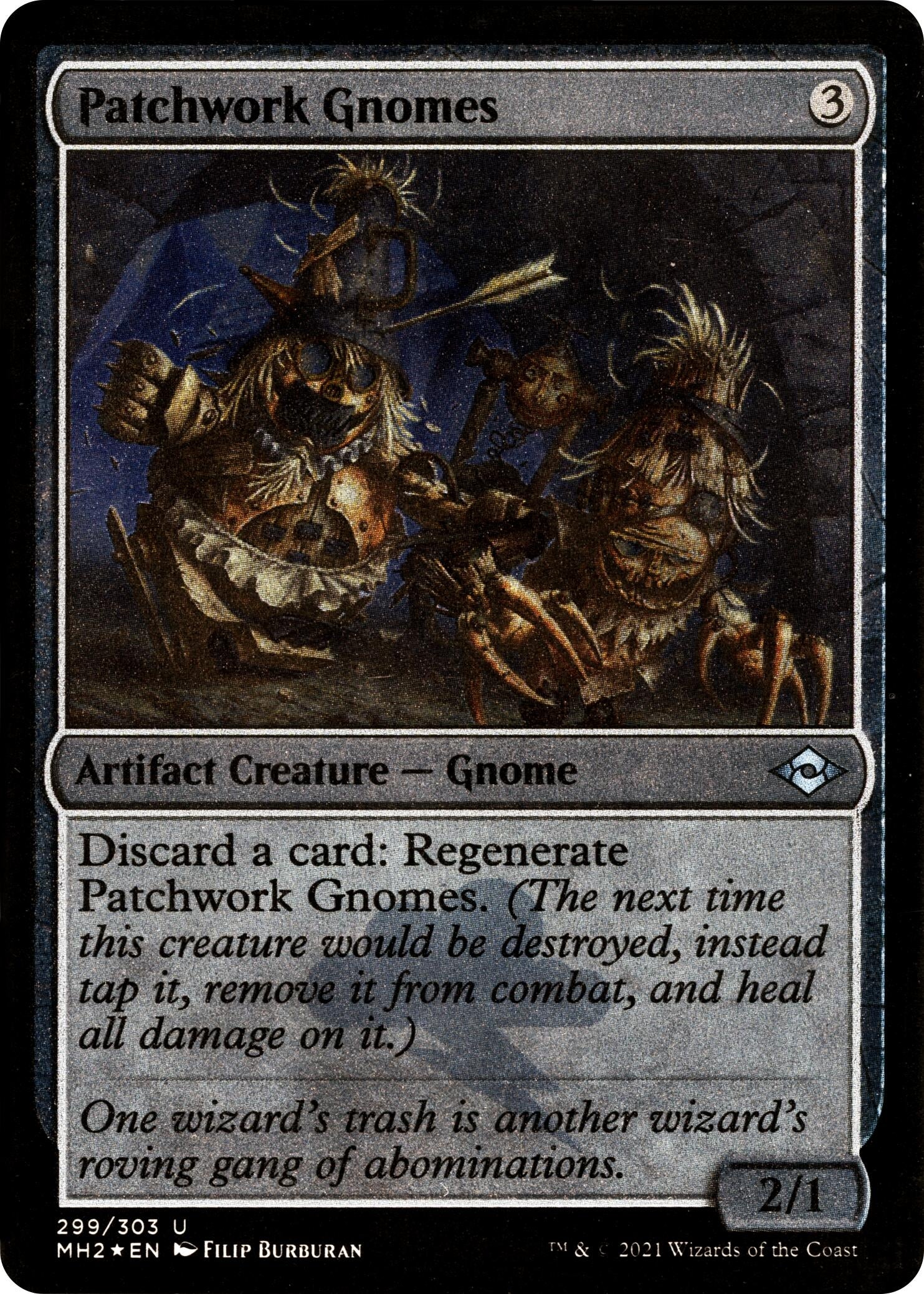 Image for Patchwork Gnomes (Foil Etched) (299) (Modern Horizons 2) - Magic: The Gathering