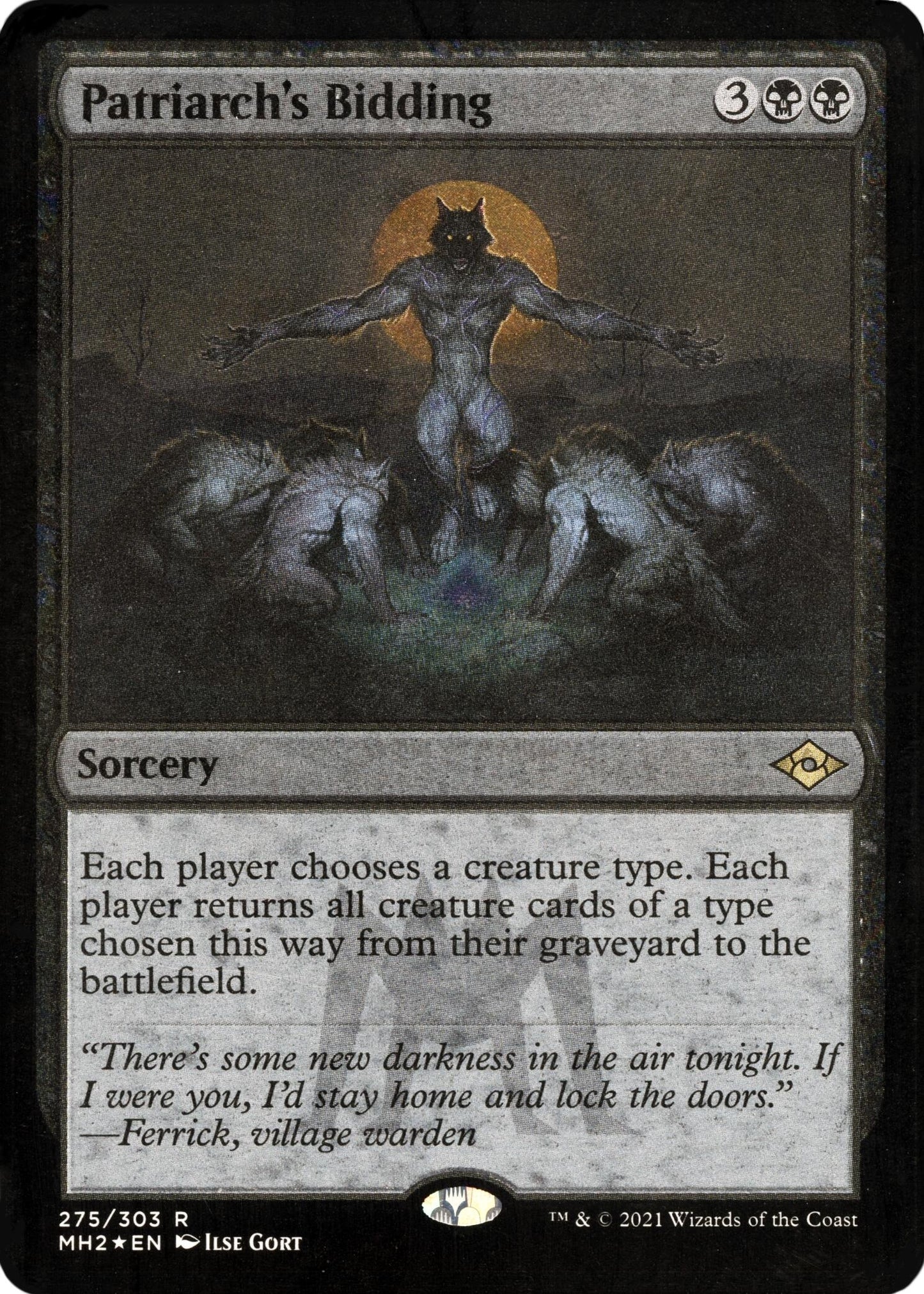 Image for Patriarch's Bidding (Foil Etched) (275) (Modern Horizons 2) - Magic: The Gathering