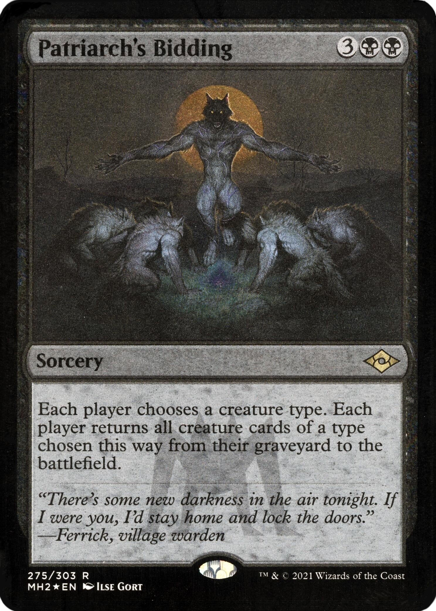 Image for Patriarch's Bidding (Foil Etched) (275) (Modern Horizons 2) - Magic: The Gathering
