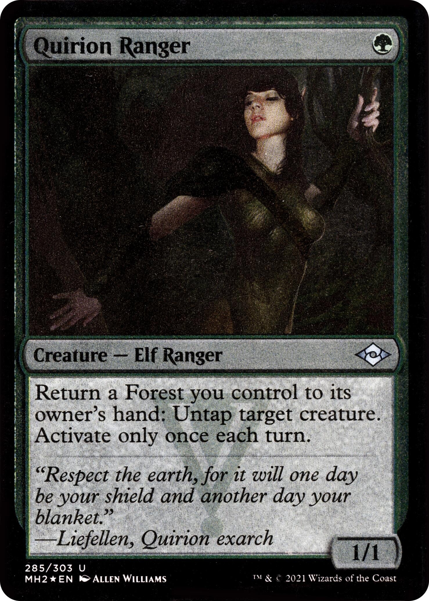 Image for Quirion Ranger (Foil Etched) (285) (Modern Horizons 2) - Magic: The Gathering