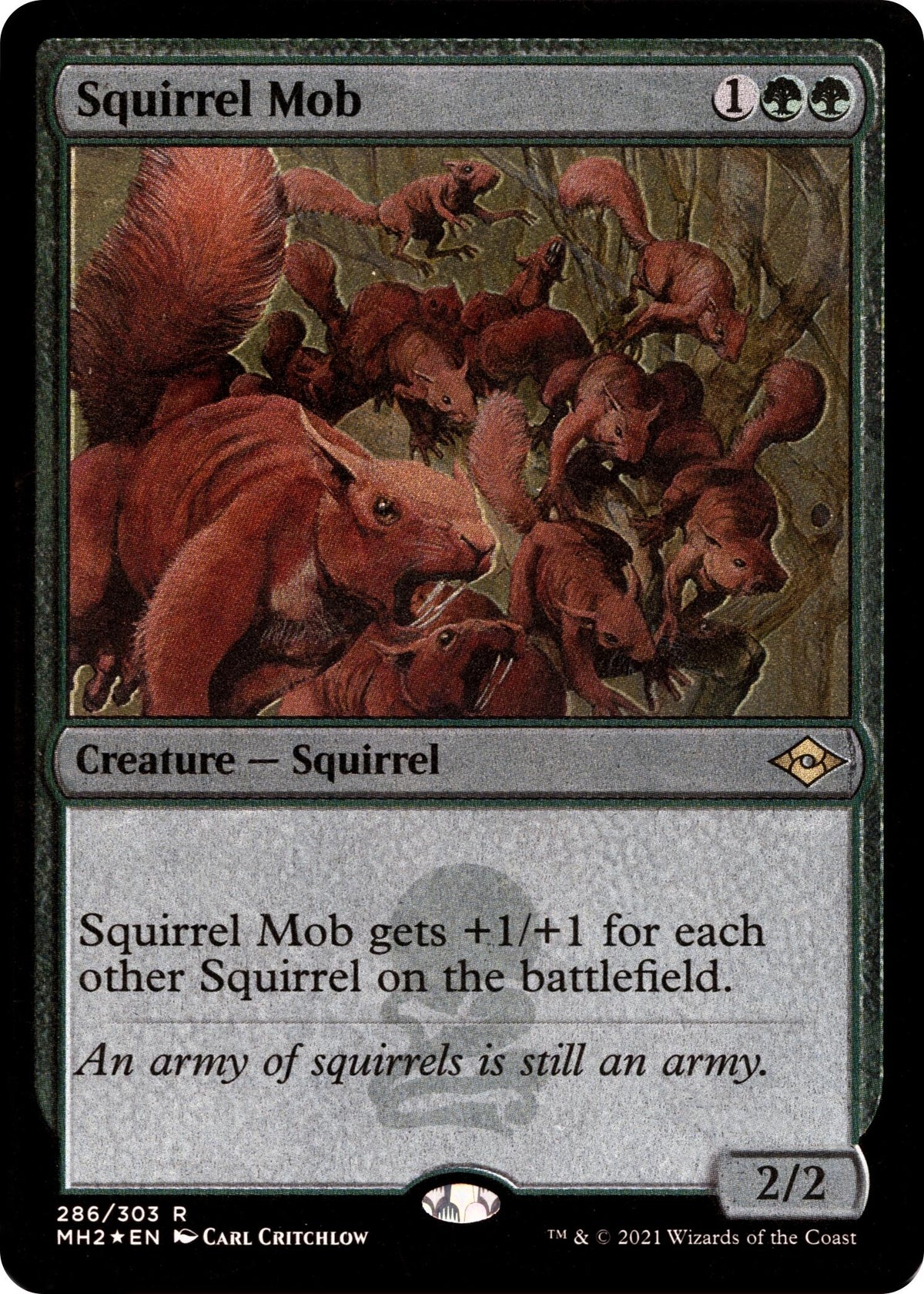 Image for Squirrel Mob (Foil Etched) (286) (Modern Horizons 2) - Magic: The Gathering