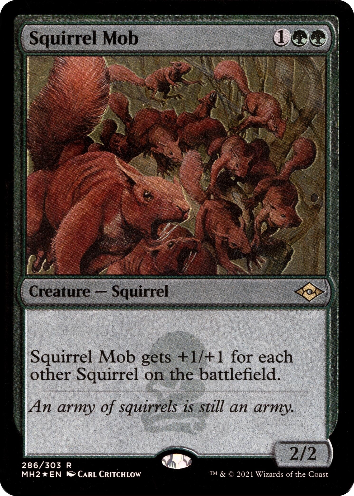 Image for Squirrel Mob (Foil Etched) (286) (Modern Horizons 2) - Magic: The Gathering
