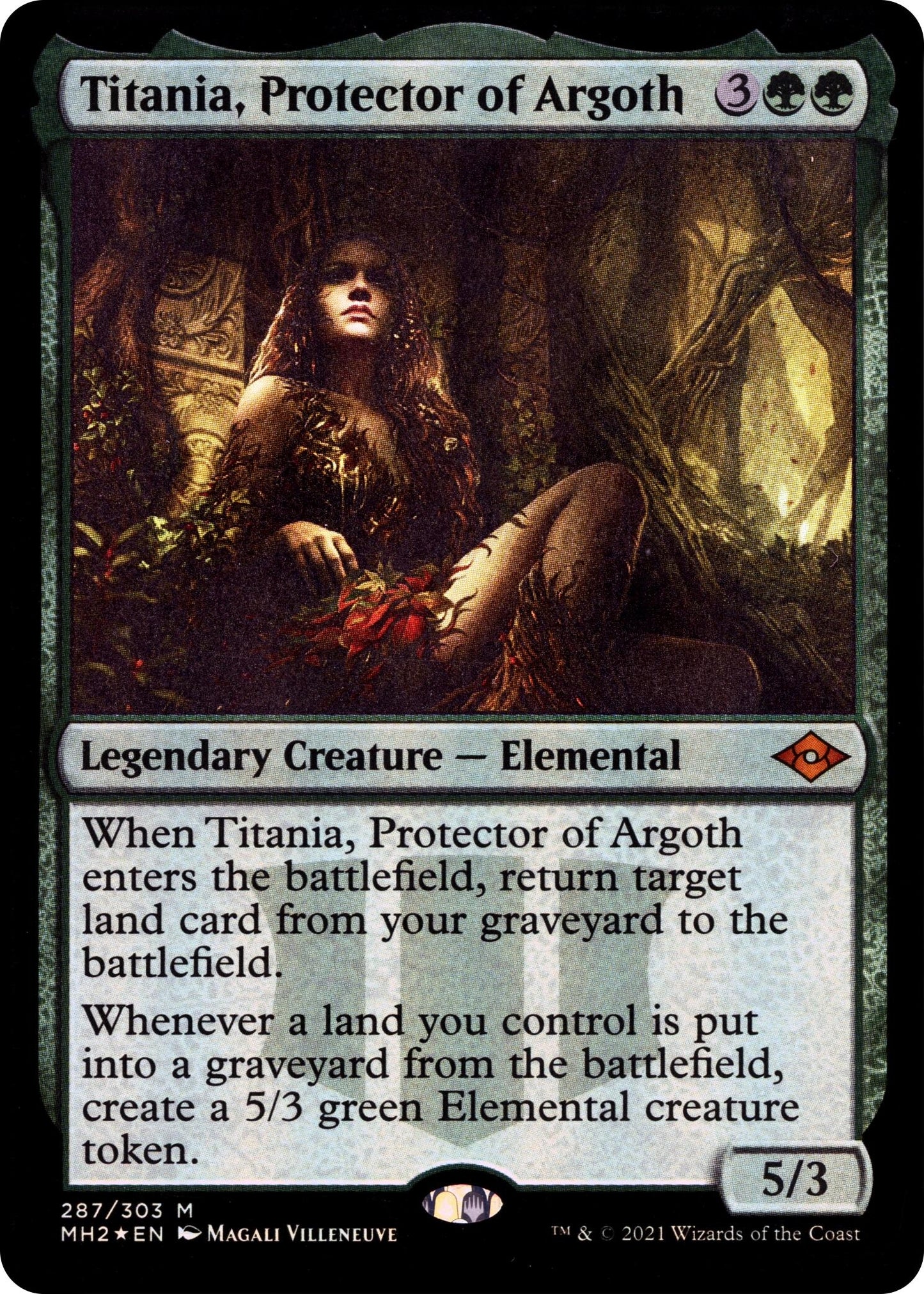 Titania, Protector of Argoth (Foil Etched) (287) (Modern Horizons 2)