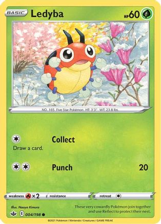 Ledyba 004/198  SWSH06 Chilling Reign - Common