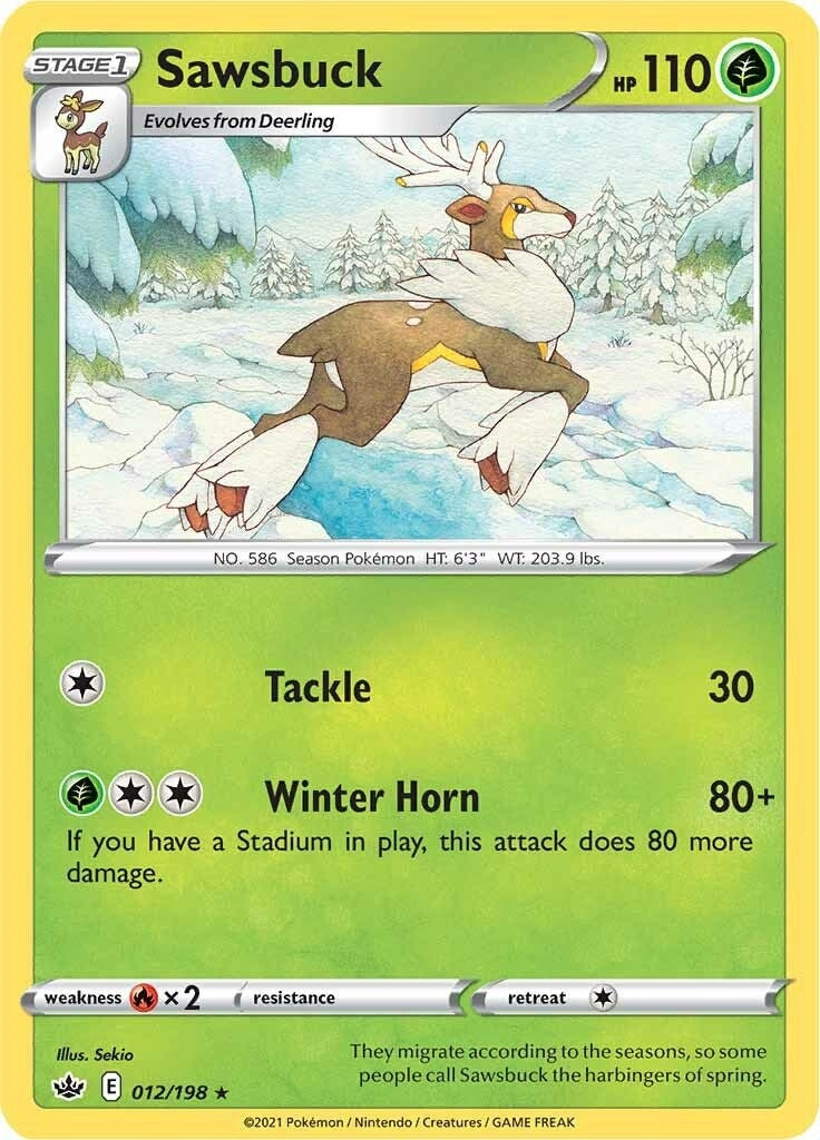 Sawsbuck (012/198) (SWSH06: Chilling Reign)