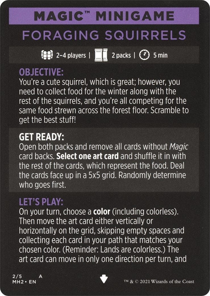 Image for Magic Minigame: Foraging Squirrels (2) (Modern Horizons 2) - Magic: The Gathering