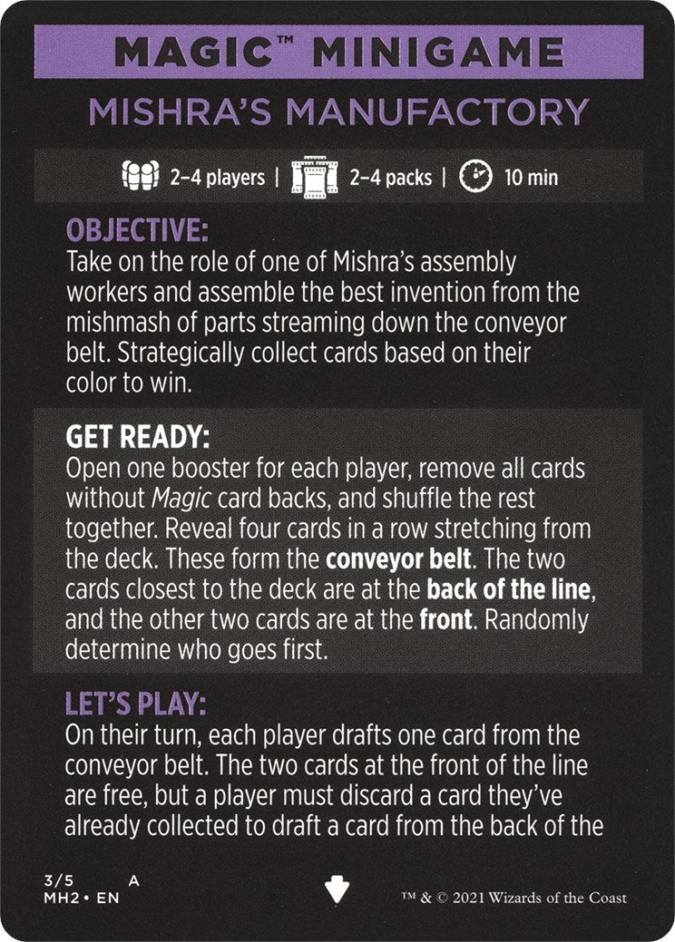Magic Minigame: Mishra's Manufactory (3) (Modern Horizons 2)