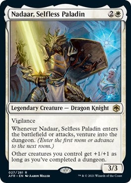 Image for Nadaar, Selfless Paladin (27) (Adventures in the Forgotten Realms) - Magic: The Gathering