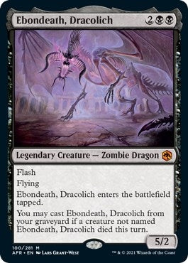 Image for Ebondeath, Dracolich (100) (Adventures in the Forgotten Realms) - Magic: The Gathering