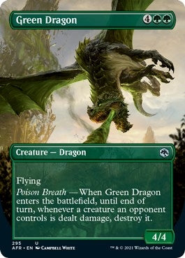 Image for Green Dragon (Borderless) (295) (Adventures in the Forgotten Realms) - Magic: The Gathering