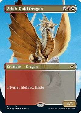Image for Adult Gold Dragon (Borderless) (297) (Adventures in the Forgotten Realms) - Magic: The Gathering