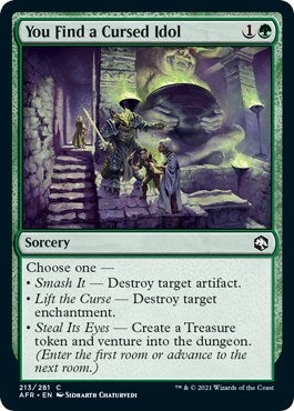 Image for You Find a Cursed Idol (213) (Adventures in the Forgotten Realms) - Magic: The Gathering