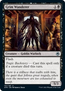 Image for Grim Wanderer (107) (Adventures in the Forgotten Realms) - Magic: The Gathering