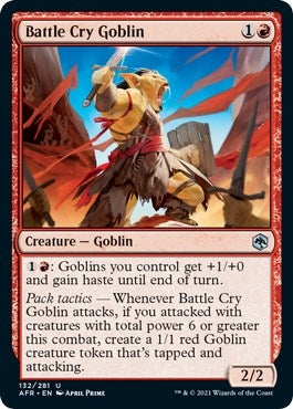 Image for Battle Cry Goblin (132) (Adventures in the Forgotten Realms) - Magic: The Gathering