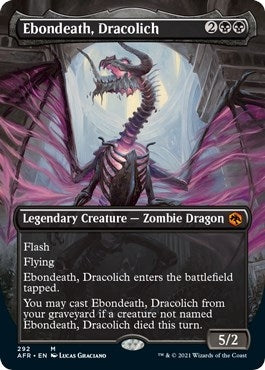 Image for Ebondeath, Dracolich (Borderless) (292) (Adventures in the Forgotten Realms) - Magic: The Gathering