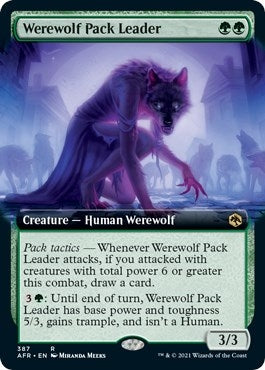 Image for Werewolf Pack Leader (Extended Art) (387) (Adventures in the Forgotten Realms) - Magic: The Gathering