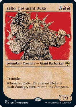 Image for Zalto, Fire Giant Duke (Showcase) (323) (Adventures in the Forgotten Realms) - Magic: The Gathering