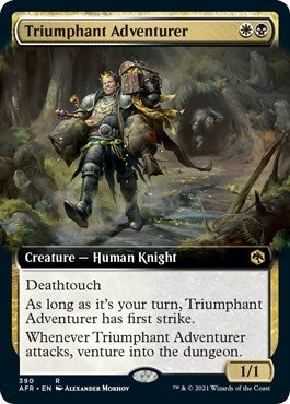 Triumphant Adventurer (Extended Art) (390) (Adventures in the Forgotten Realms)