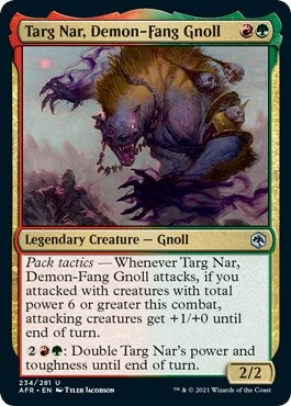 Image for Targ Nar, Demon-Fang Gnoll (234) (Adventures in the Forgotten Realms) - Magic: The Gathering