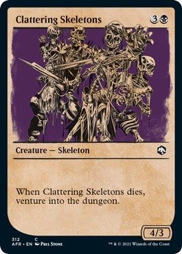 Image for Clattering Skeletons (Showcase) (312) (Adventures in the Forgotten Realms) - Magic: The Gathering