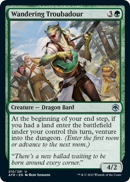 Image for Wandering Troubadour (210) (Adventures in the Forgotten Realms) - Magic: The Gathering