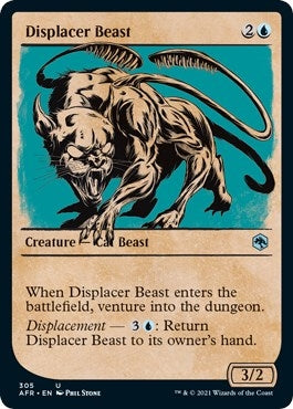 Image for Displacer Beast (Showcase) (305) (Adventures in the Forgotten Realms) - Magic: The Gathering