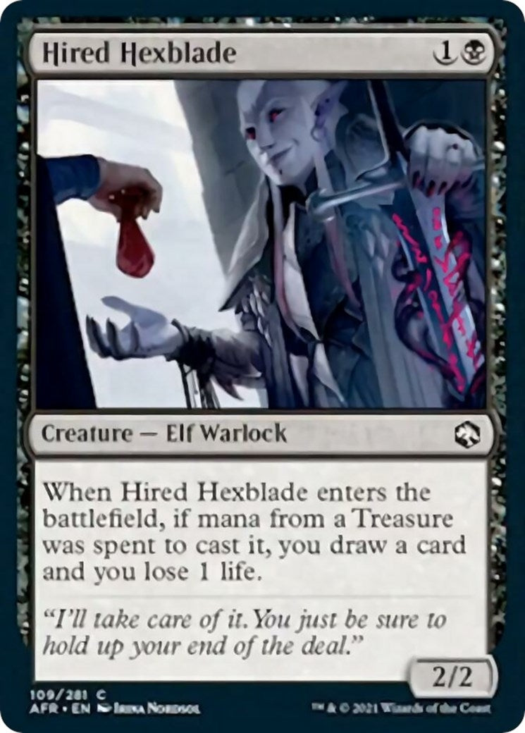 Image for Hired Hexblade (109) (Adventures in the Forgotten Realms) - Magic: The Gathering
