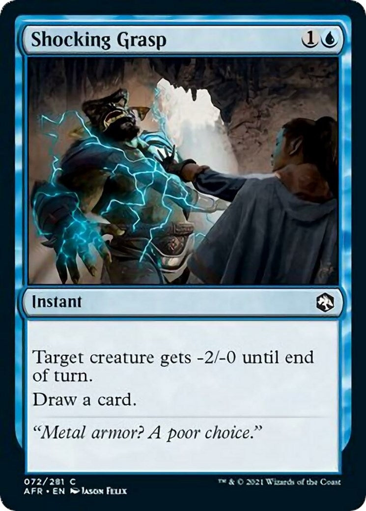 Image for Shocking Grasp (72) (Adventures in the Forgotten Realms) - Magic: The Gathering