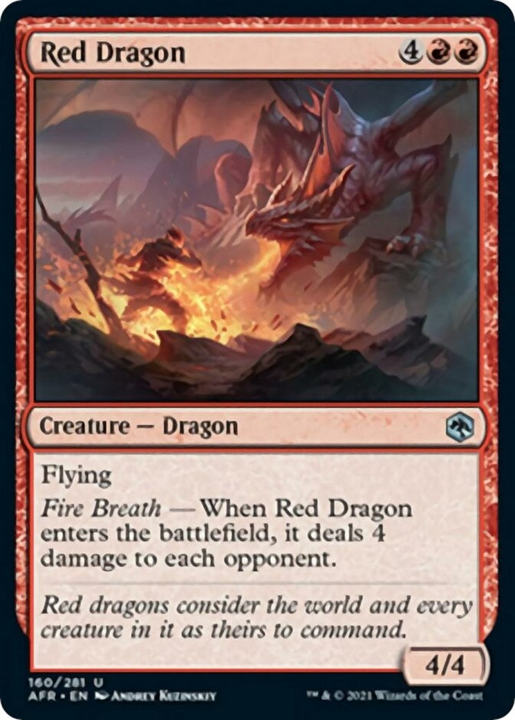 Image for Red Dragon (160) (Adventures in the Forgotten Realms) - Magic: The Gathering