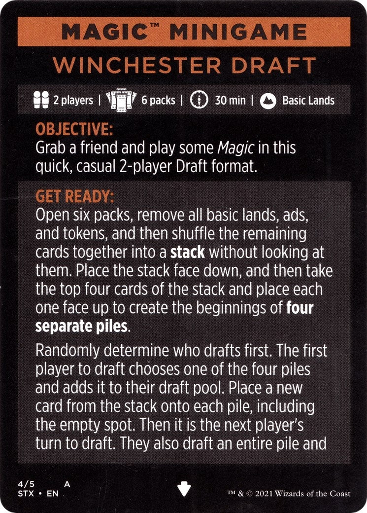 Image for Magic Minigame: Winchester Draft (1) (Strixhaven: School of Mages) - Magic: The Gathering