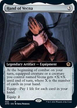 Image for Hand of Vecna (Extended Art) (394) (Adventures in the Forgotten Realms) - Magic: The Gathering