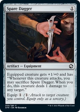 Image for Spare Dagger (250) (Adventures in the Forgotten Realms) - Magic: The Gathering