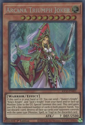 Arcana Triumph Joker (CR) (KICO-EN001) - King's Court 1st Edition