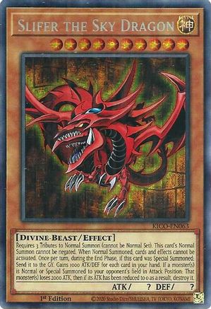 Slifer the Sky Dragon (Secret Pharaoh's Rare) (KICO-EN063) - King's Court 1st Edition