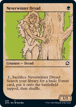 Image for Neverwinter Dryad (Showcase) (329) (Adventures in the Forgotten Realms) - Magic: The Gathering