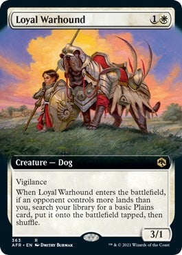 Loyal Warhound (Extended Art) (363) (Adventures in the Forgotten Realms)
