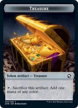 Image for Treasure // Icingdeath, Frost Tongue Double-Sided Token (15 // 2) (Adventures in the Forgotten Realms) - Magic: The Gathering