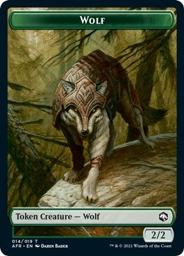 Wolf // Icingdeath, Frost Tongue Double-Sided Token (14 // 2) (Adventures in the Forgotten Realms)