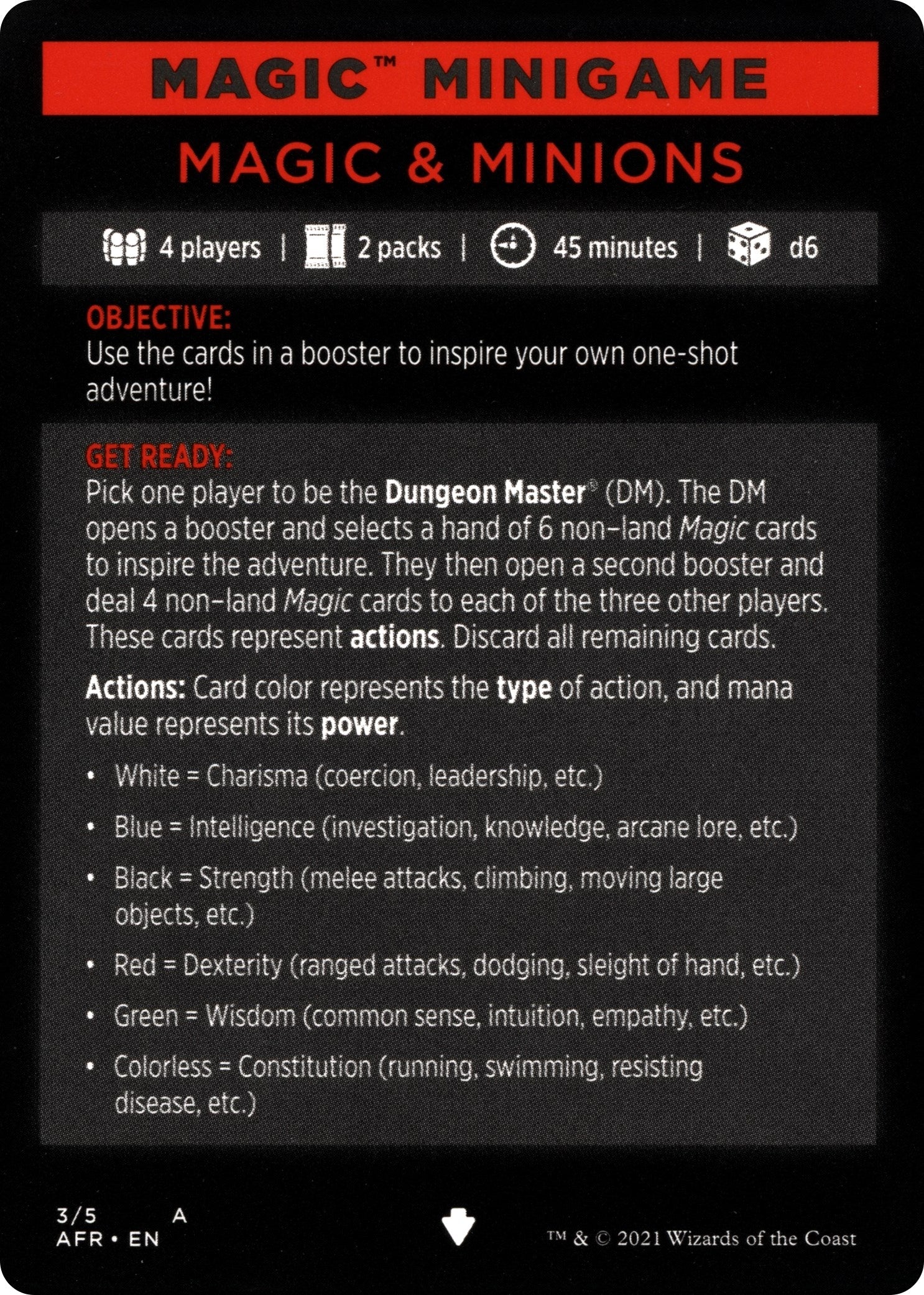 Image for Magic Minigame: Magic & Minions (3) (Adventures in the Forgotten Realms) - Magic: The Gathering