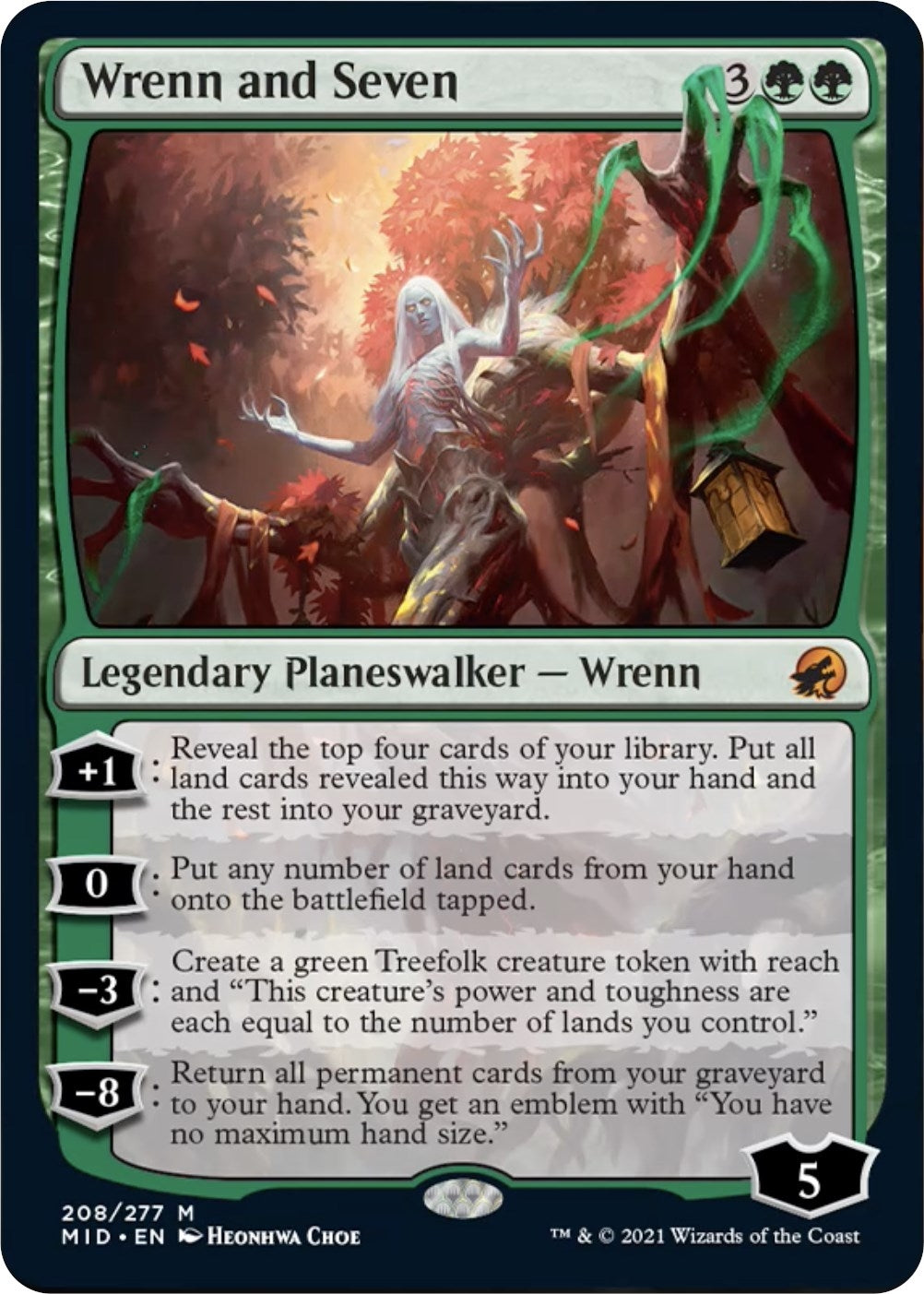 Image for Wrenn and Seven (208) (Innistrad: Midnight Hunt) - Magic: The Gathering