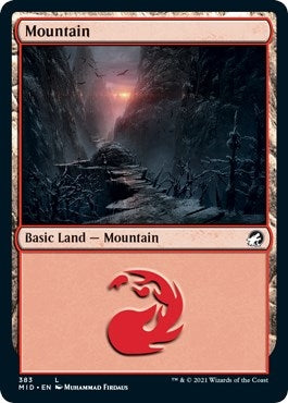 Image for Mountain (383) (383) (Innistrad: Midnight Hunt) - Magic: The Gathering