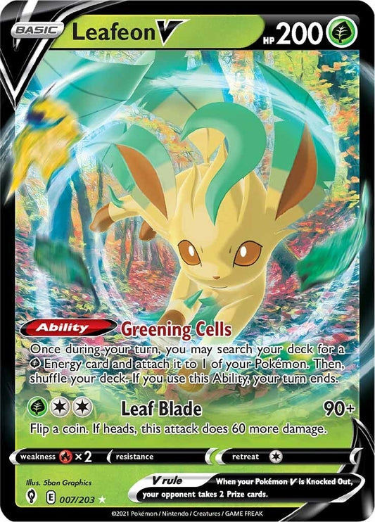 Leafeon V (007/203) (SWSH07: Evolving Skies)