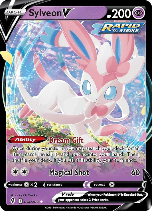 Sylveon V (074/203) (SWSH07: Evolving Skies)