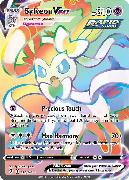 Sylveon VMAX (Secret) (211/203) (SWSH07: Evolving Skies)