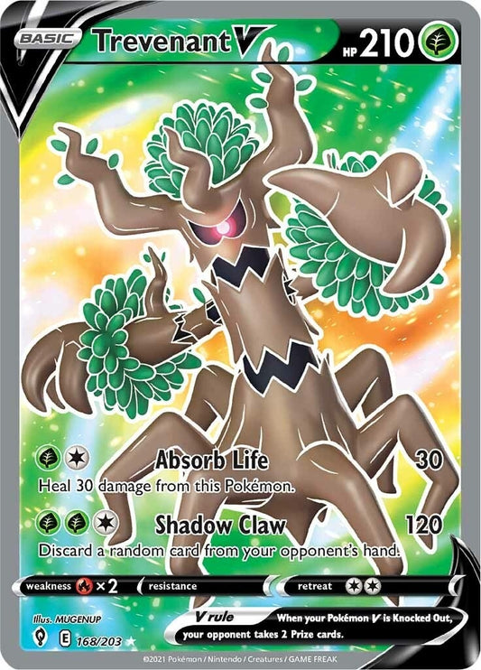 Trevenant V (Full Art) (168/203) (SWSH07: Evolving Skies)
